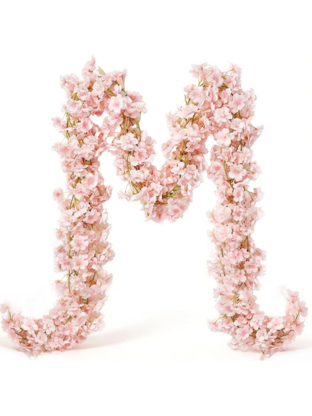 10PCS 59FT Artificial Silk Cherry Blossom Garland - Hanging Sakura Flower Vines